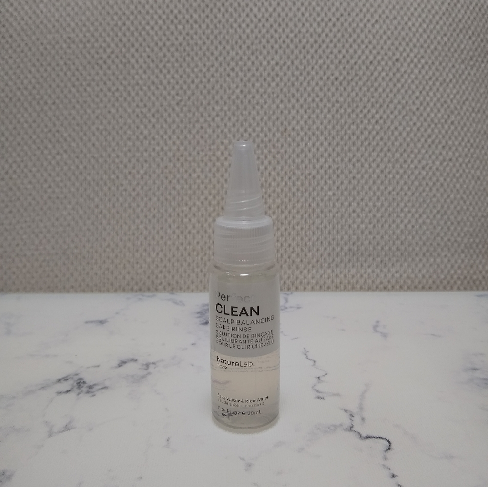Nature Lab Perfect Clean Scalp Balancing Sake Rice Water Rinse 0.67 oz Mini Size